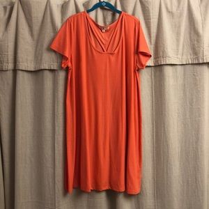 Pink Rose coral dress